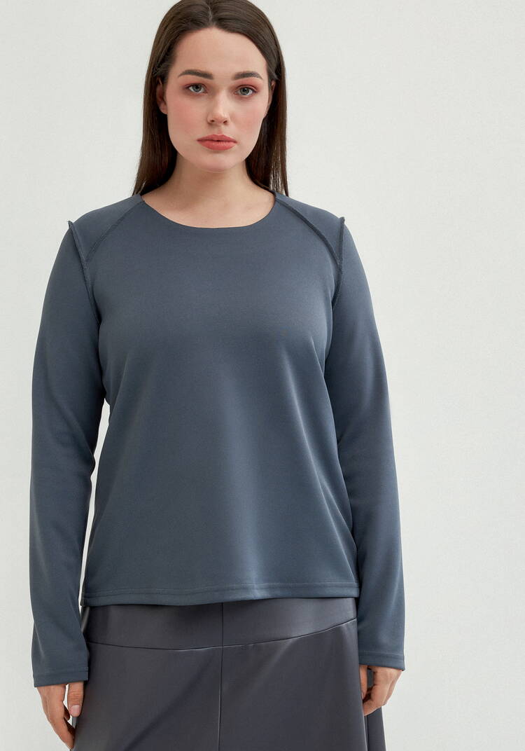 Лонгслив с конструктивным кроем шир.  750, рис. 12