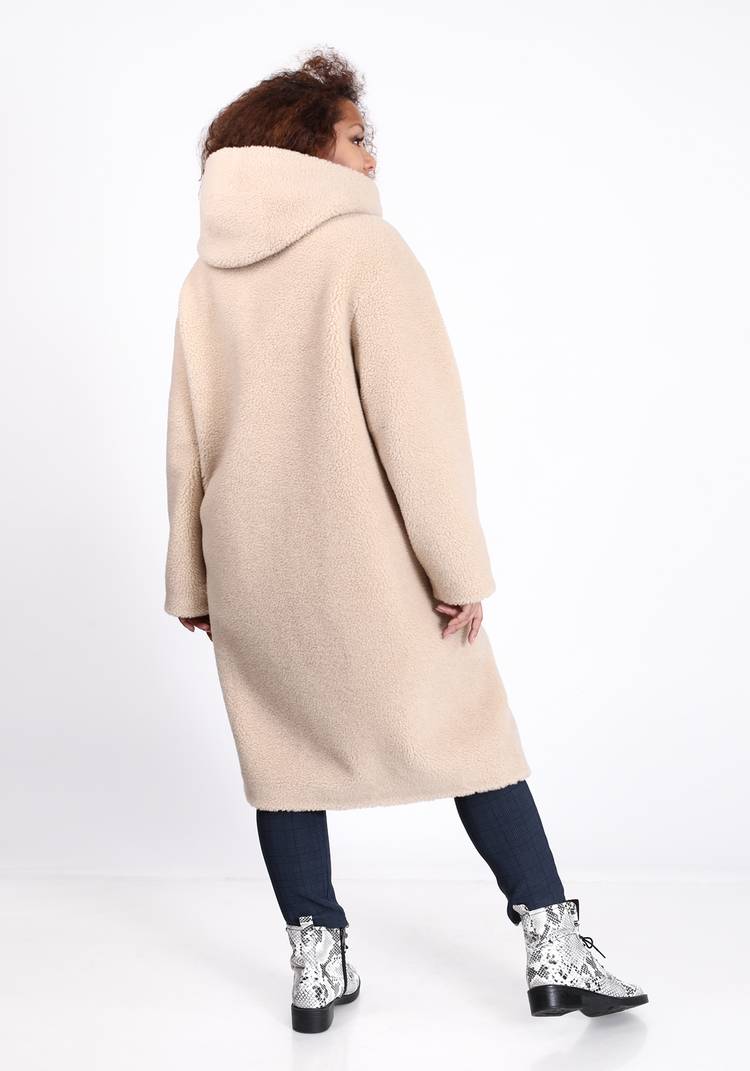 Пальто из шерсти мериноса с капюшоном шир.  750, рис. 6