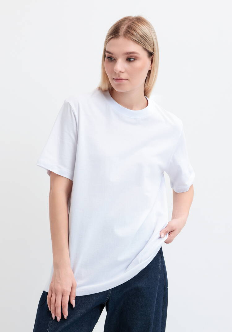 Футболка базовая хлопковая шир.  750, рис. 1