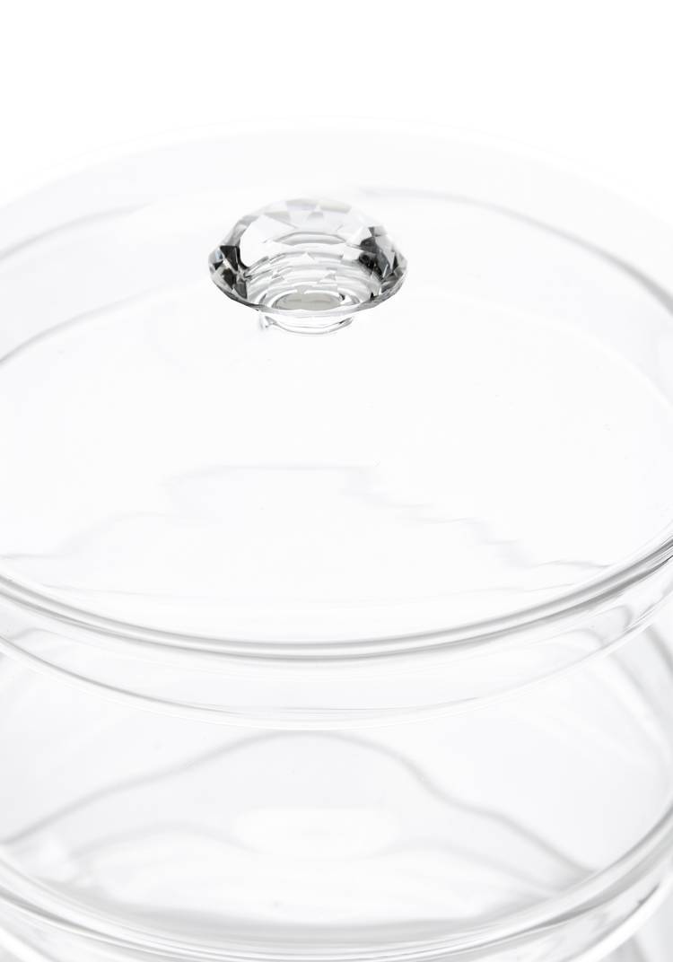 Конфетница с крышкой 3-ярусная Даймонд шир.  750, рис. 3