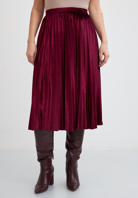 Юбка плиссированная из бархата шир.  580, рис. 14