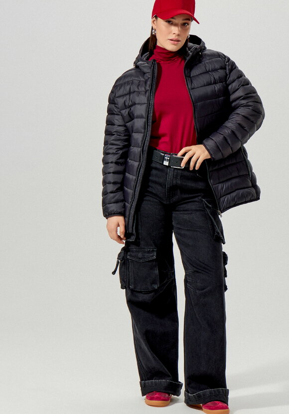 Куртка легкая стеганая с капюшоном шир.  580, рис. 24