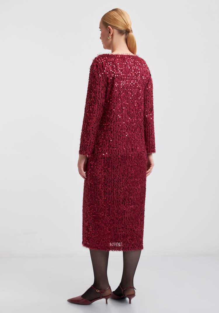 Платье футляр с паетками шир.  750, рис. 10