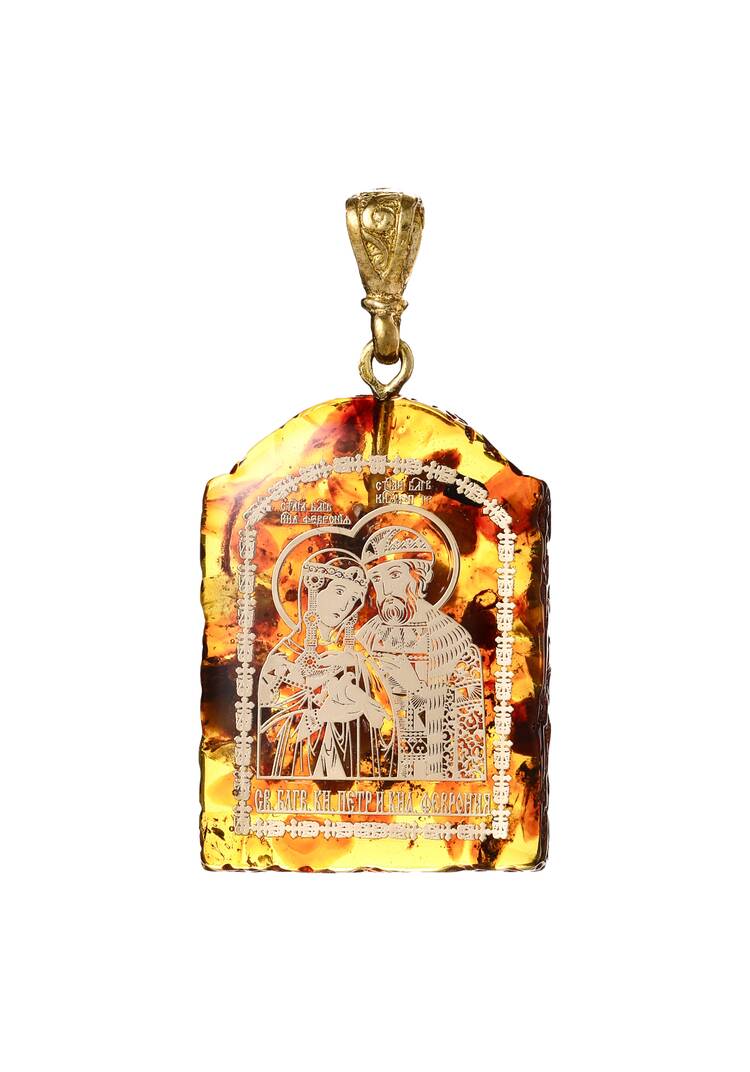 Подвеска-иконка из янтаря шир.  750, рис. 3