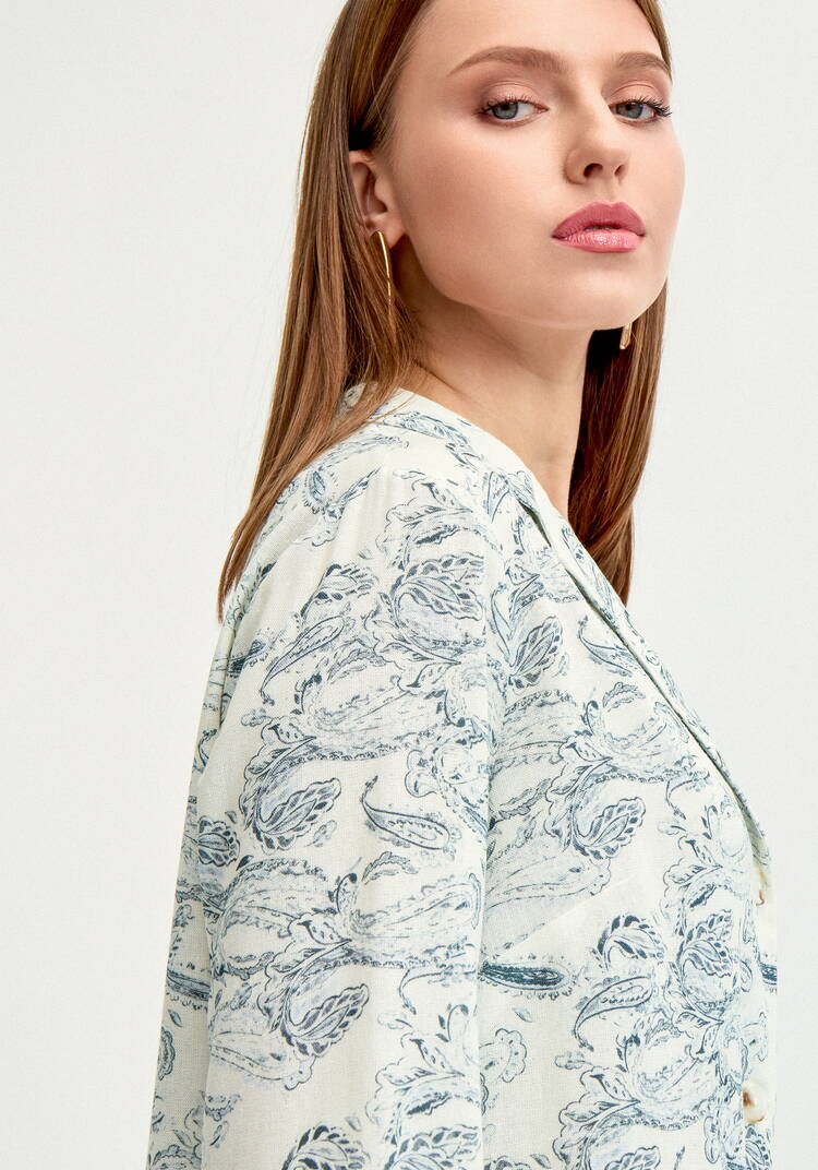 Рубашка с длинным рукавом изо льна шир.  750, рис. 15