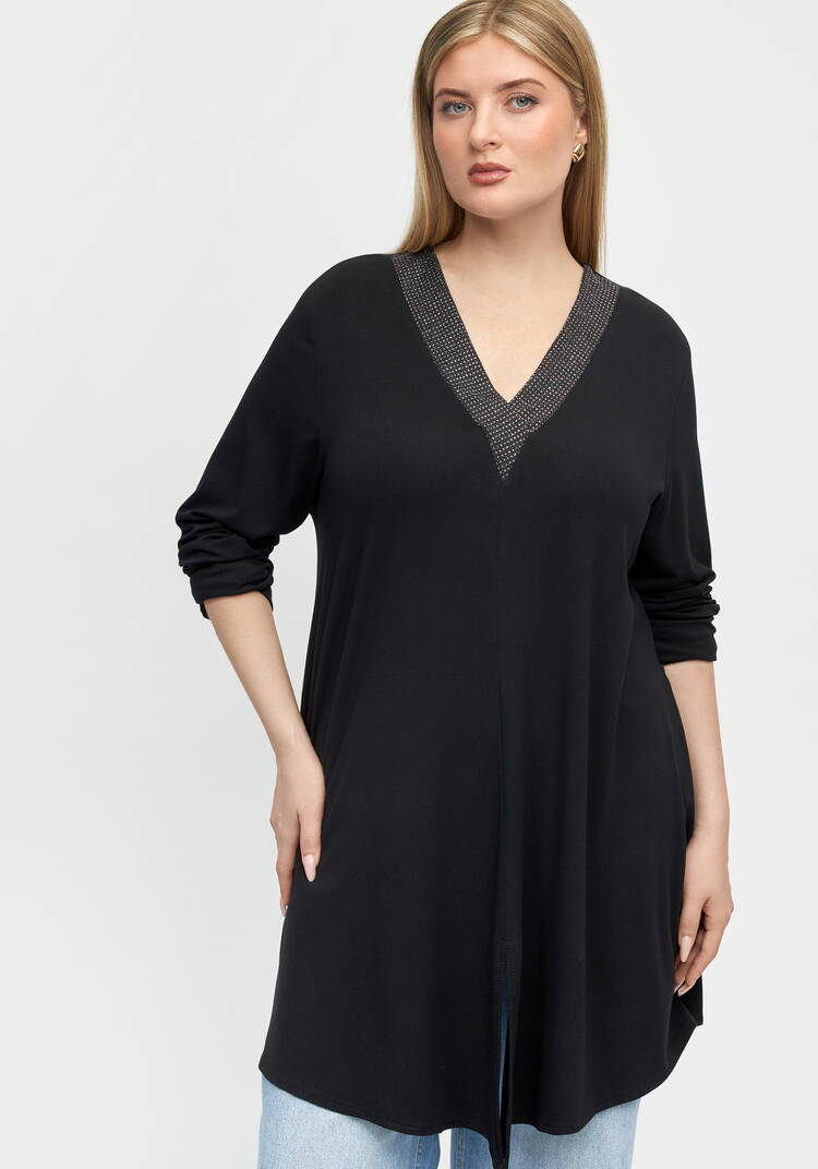 Туника свободного силуэта с втачным рукавом шир.  750, рис. 12