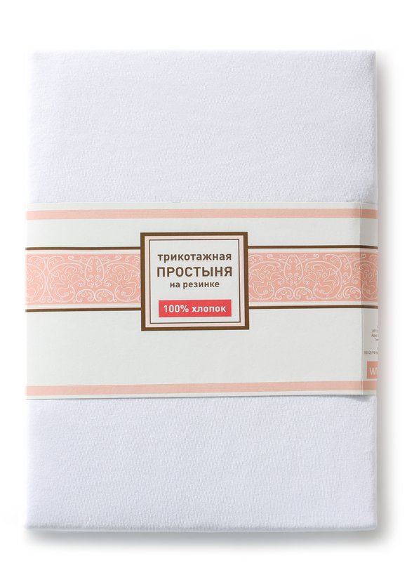 Простыня трикотажная на резинке Гладь шир.  580, рис. 3