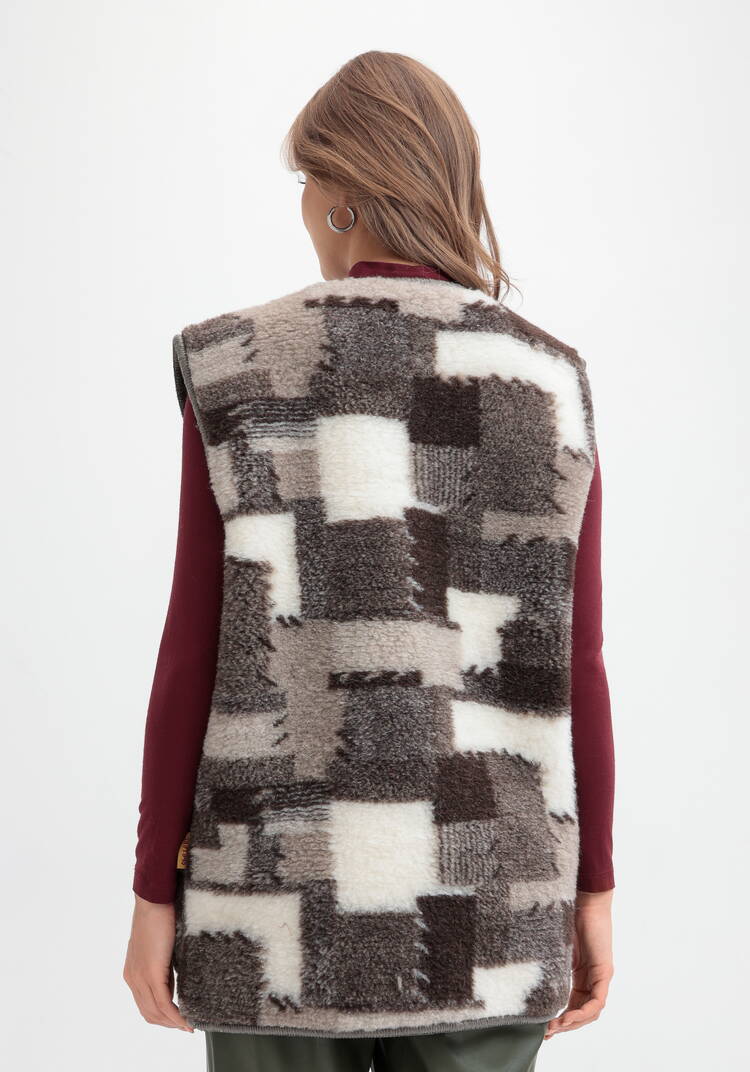 Жилет из овечьей шерсти Меринос шир.  750, рис. 3