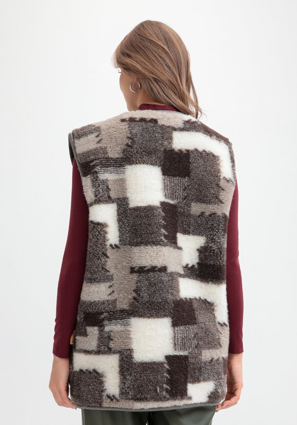 Жилет из овечьей шерсти Меринос шир.  580, рис. 3