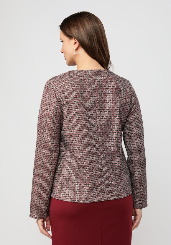 Пиджак укороченный прямого кроя на пуговицах шир.  580, рис. 3