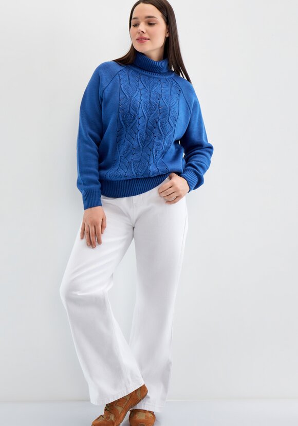 Свитер с ажурным рисунком шир.  580, рис. 14