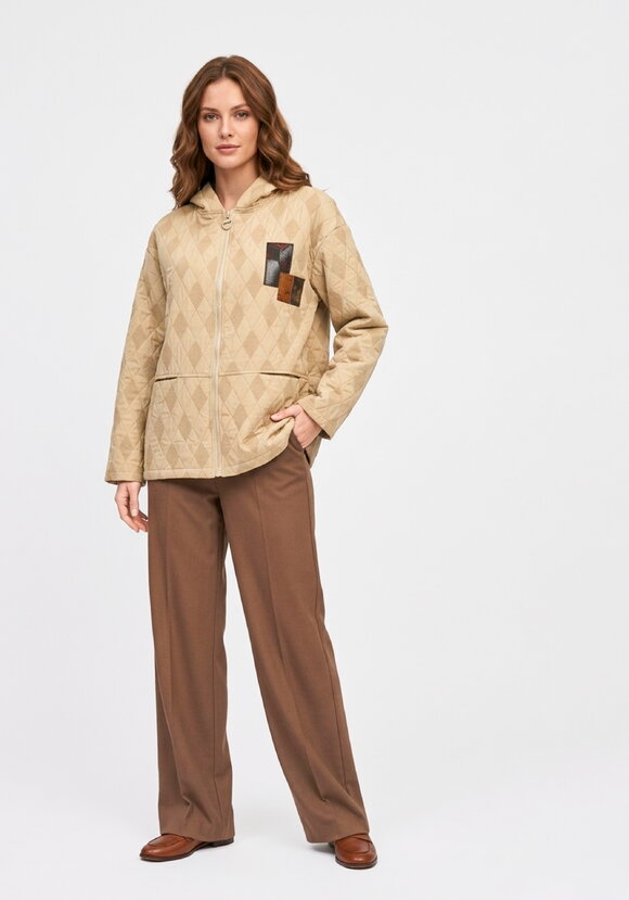 Куртка на молнии с фактурным рисунком шир.  580, рис. 7