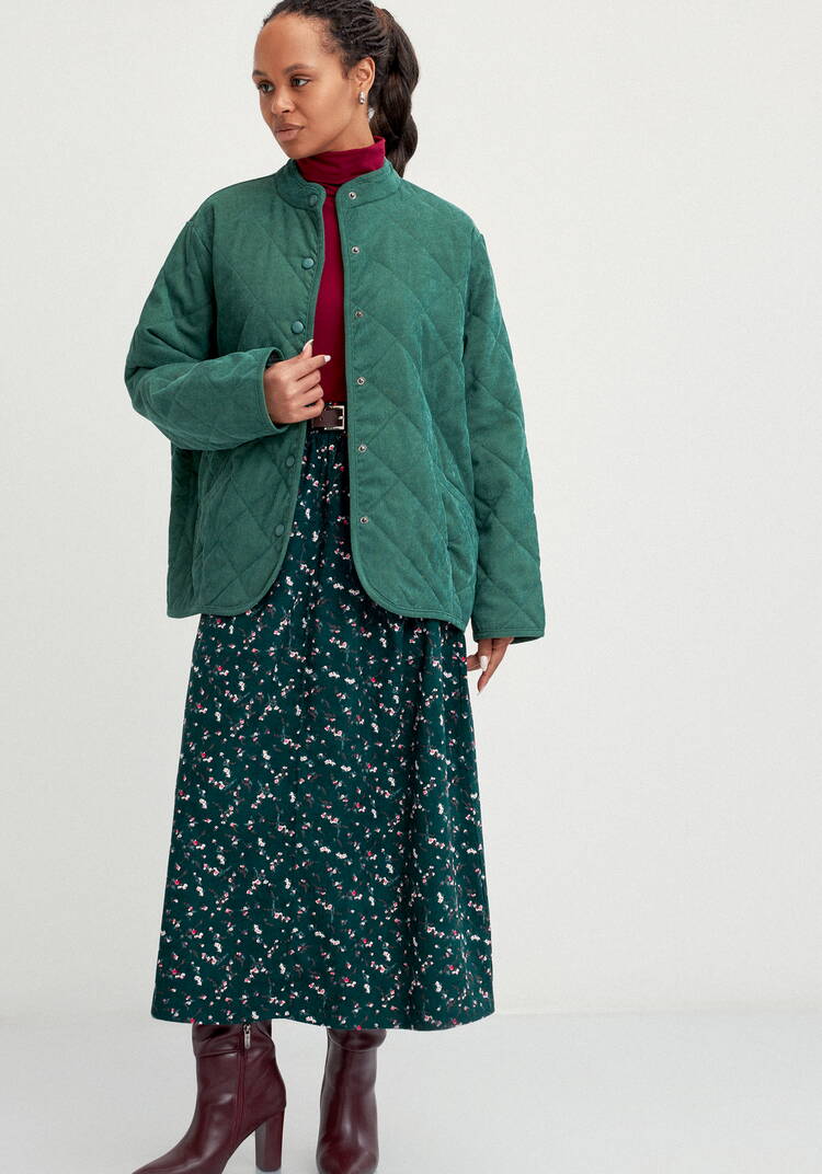 Жакет вельветовый с контрастным подкладом шир.  750, рис. 17