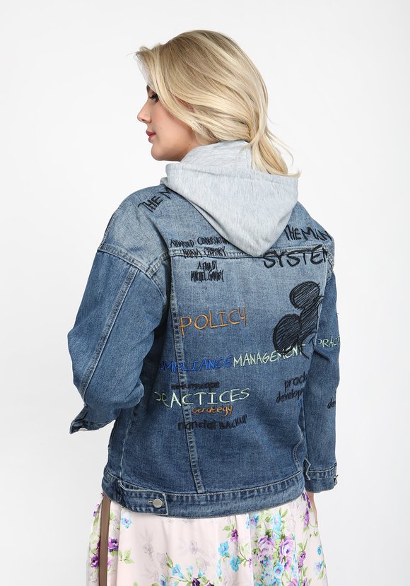 Куртка Яркий принт шир.  580, рис. 3