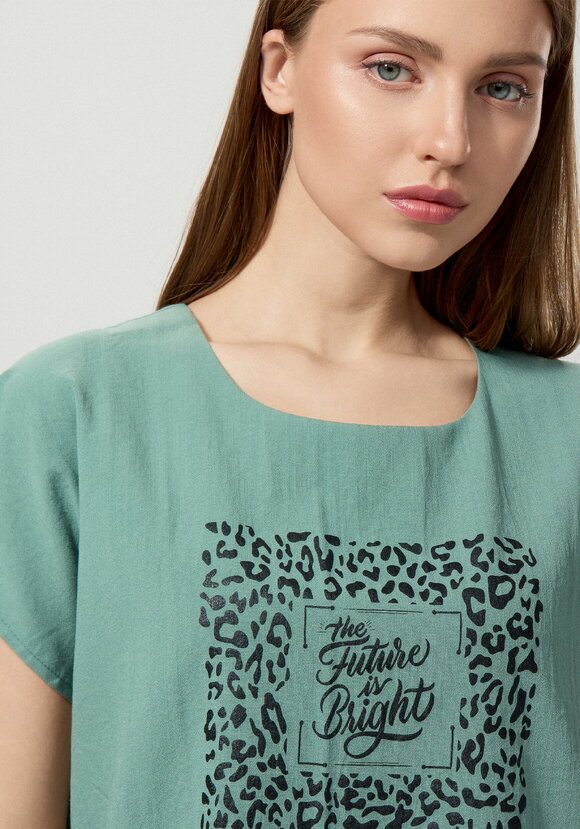 Топ с принтом свободного кроя шир.  580, рис. 13