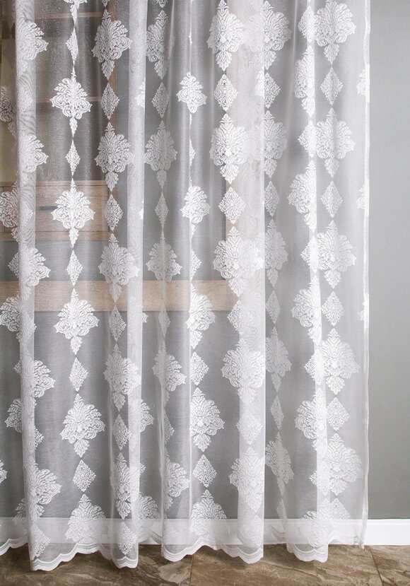 Тюль жаккардовый Мистерия шир.  580, рис. 1