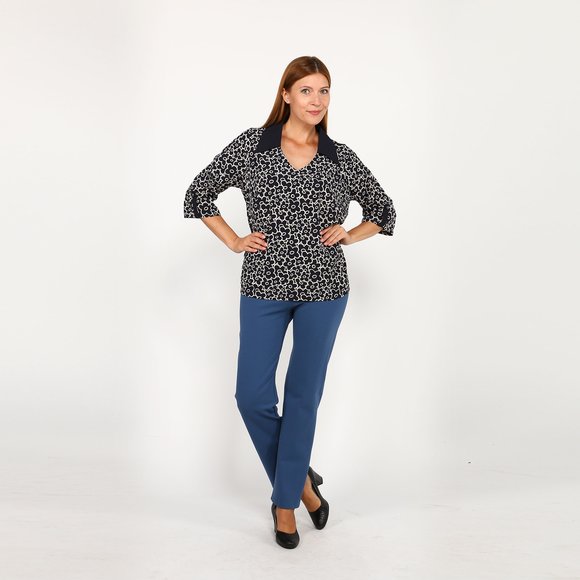 Брюки на широкой резинке прямые шир.  580, рис. 2