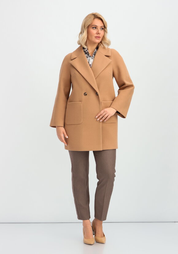 Пальто на подкладе однобортное шир.  580, рис. 14