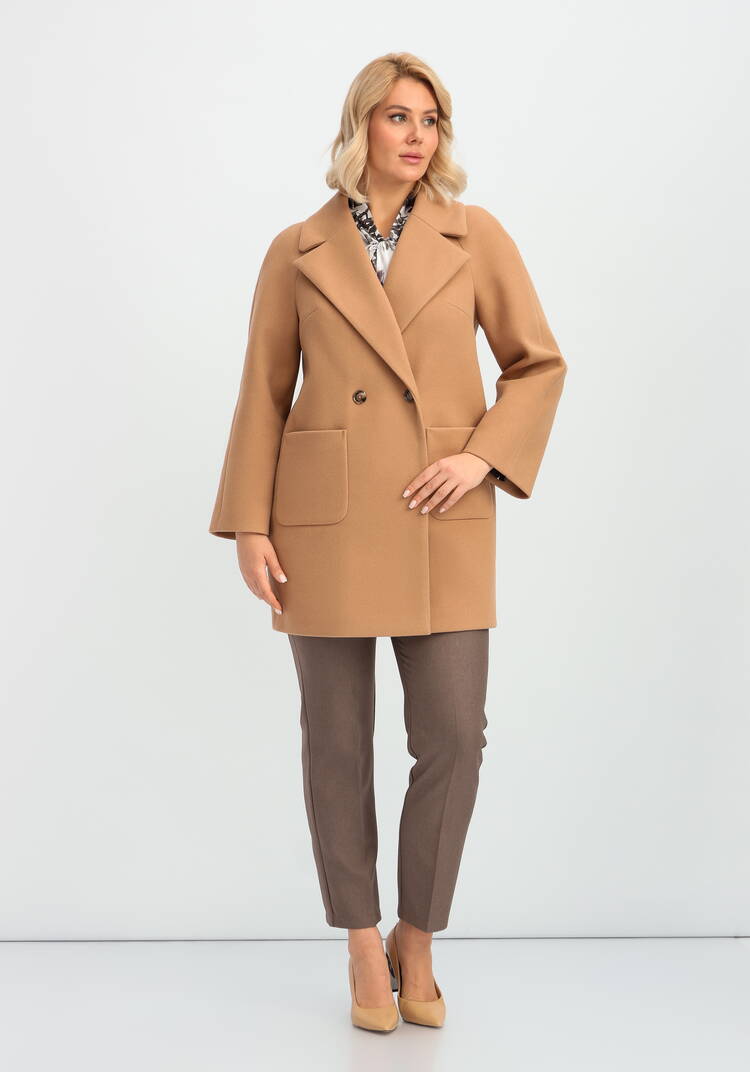 Пальто на подкладе однобортное шир.  750, рис. 14