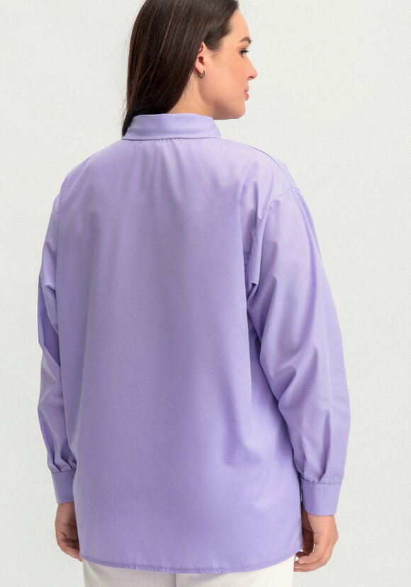 Рубашка с принтом на передней полочке шир.  580, рис. 15