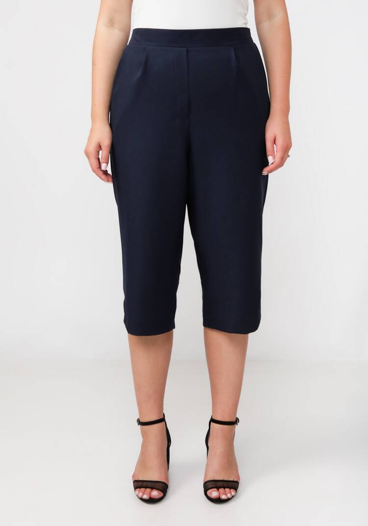 Капри с карманами прямого кроя шир.  750, рис. 4