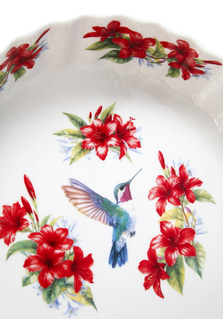 Блюдо круглое из фарфора шир.  750, рис. 12