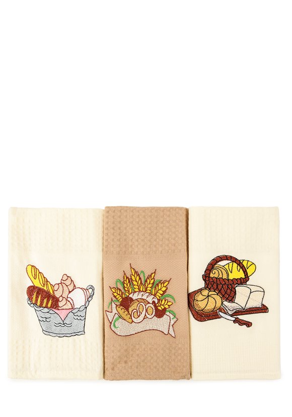 Подарочный набор вафельных полотенец, 3 шт шир.  580, рис. 2