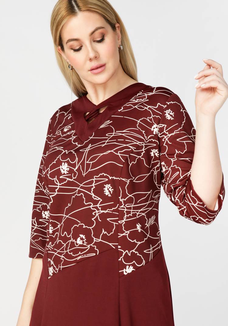 Платье с графическим рисунком шир.  750, рис. 4