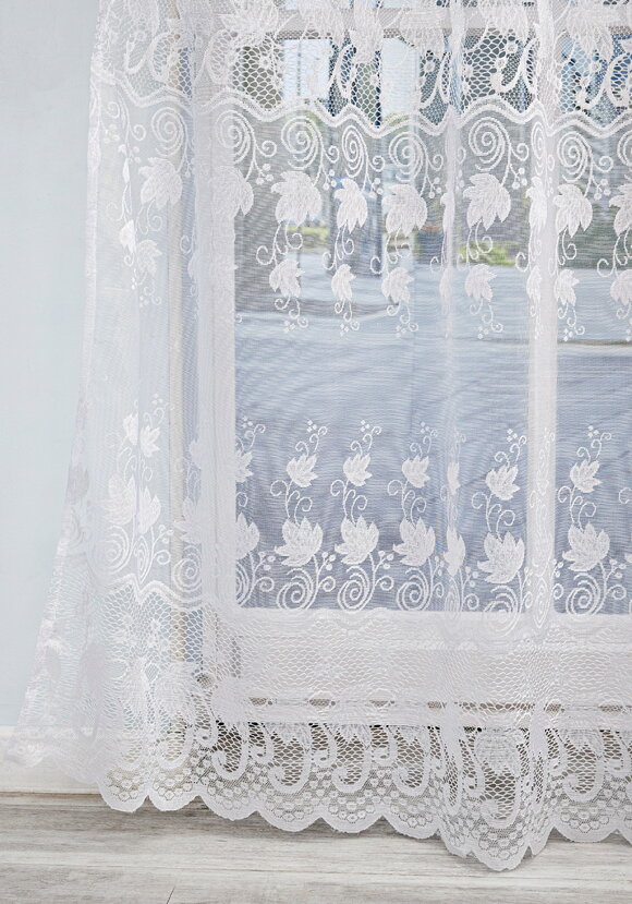 Тюль-жаккард Белые кружева шир.  580, рис. 6