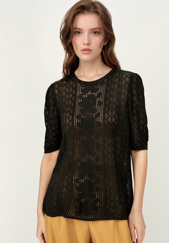 Джемпер с защипами на рукавах шир.  580, рис. 4