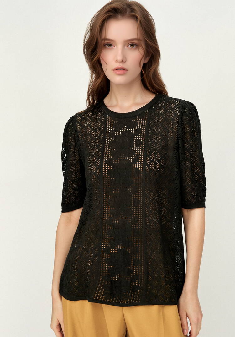 Джемпер с защипами на рукавах шир.  750, рис. 4