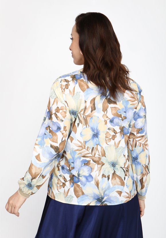 Блуза с декоративной тесьмой шир.  580, рис. 10