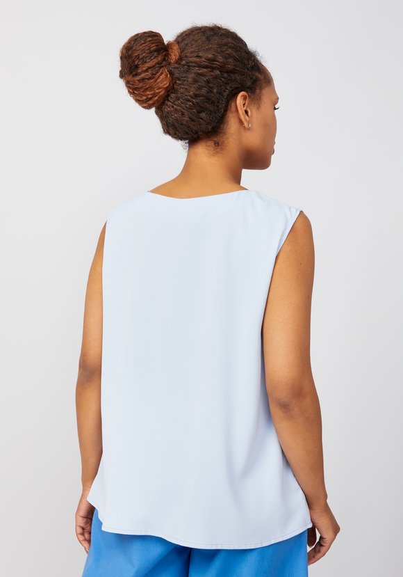 Блуза с декоративными складками Летиция шир.  580, рис. 8