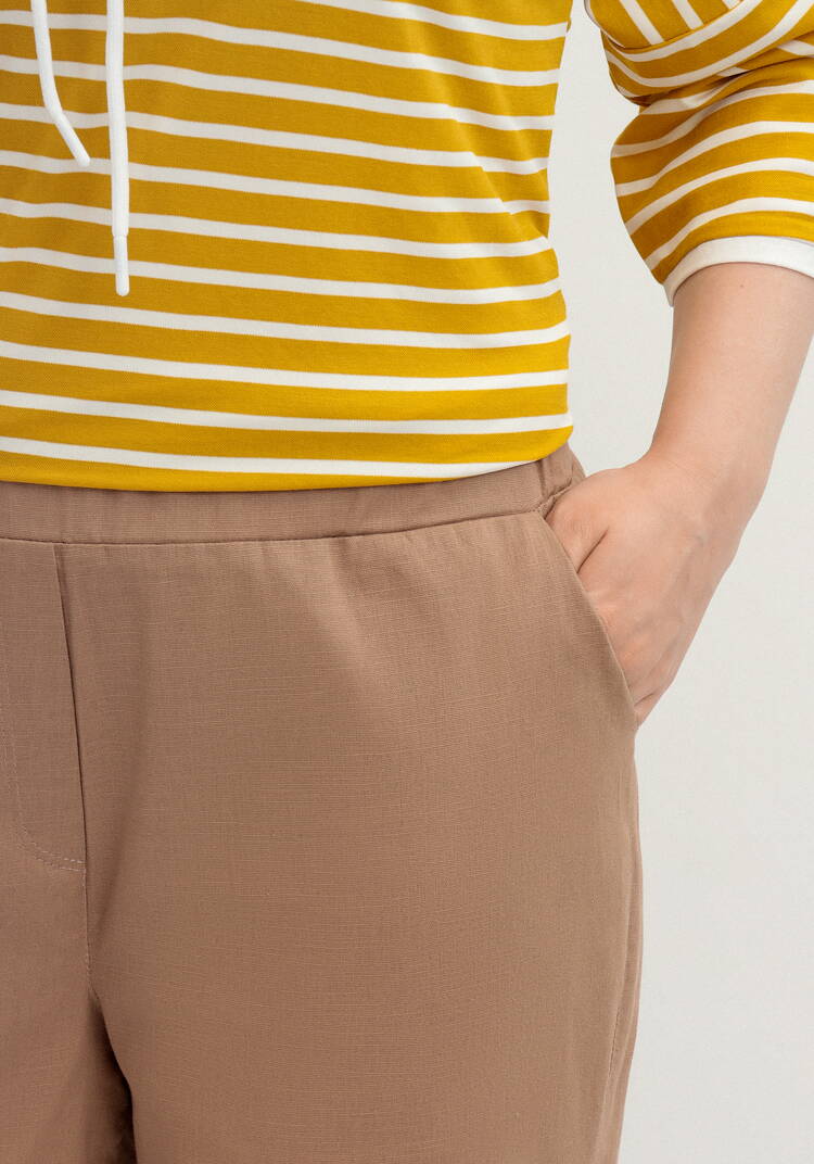 Брюки прямого кроя с поясом на резинке шир.  750, рис. 19