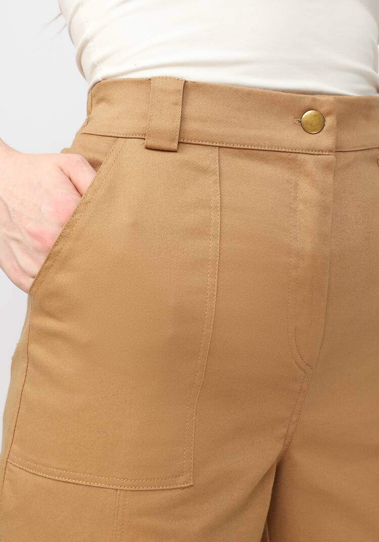 Брюки прямые с рельефами и отстрочками шир.  750, рис. 17