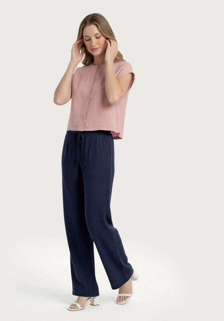 Брюки прямые от бедра из льна Шаила шир.  750, рис. 16