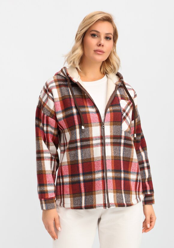 Толстовка утеплённая в клетку шир.  580, рис. 26