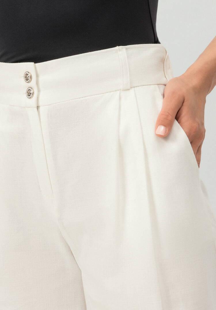 Брюки изо льна прямые шир.  750, рис. 5