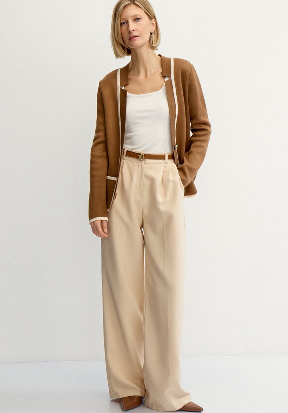 Жакет женский с контрастным кантом шир.  580, рис. 5