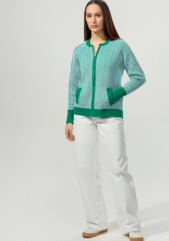 Бомбер женский на молнии с широкими манжетами шир.  580, рис. 21