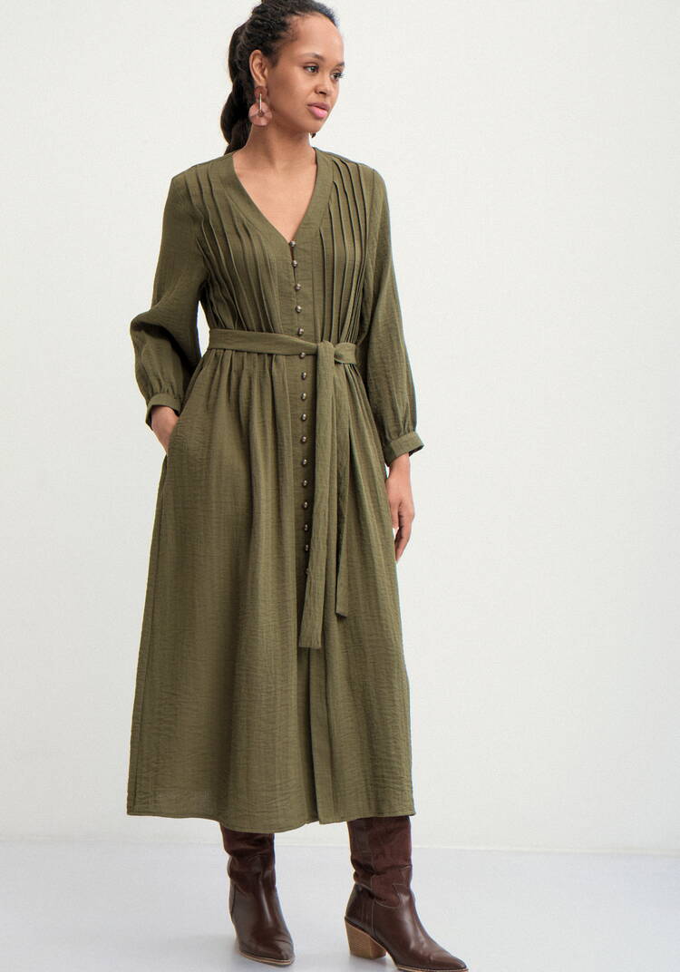 Платье с пуговицами по планке Эмили шир.  750, рис. 8