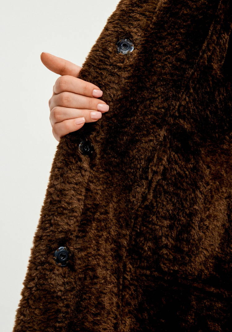 Полупальто с экомехом Раиля шир.  750, рис. 17