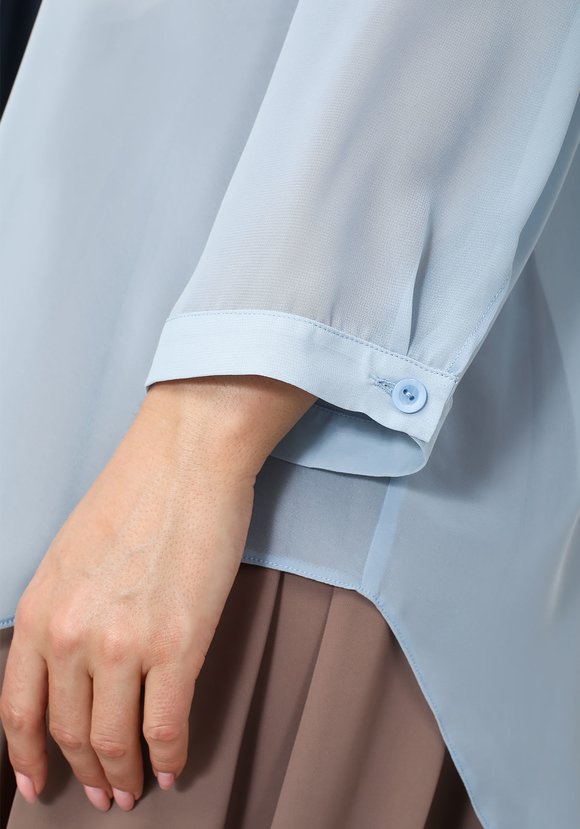 Блуза шифоновая с длинными рукавами шир.  580, рис. 12