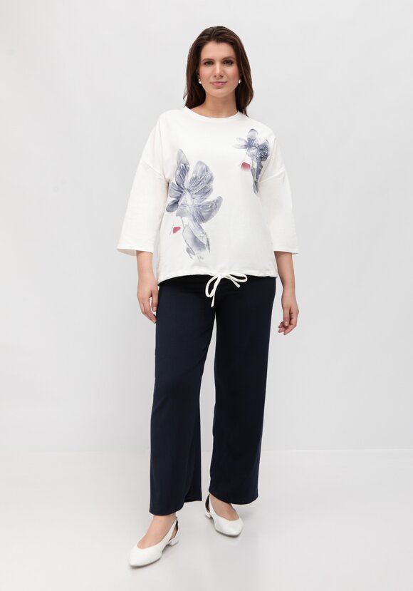 Блуза с принтом на кулиске шир.  580, рис. 20