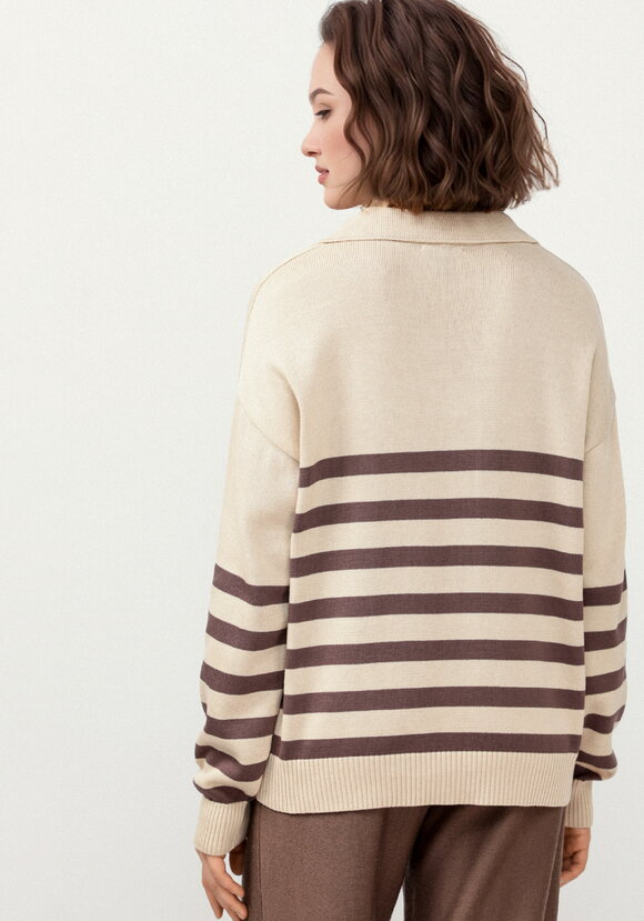 Джемпер поло в полоску шир.  580, рис. 24