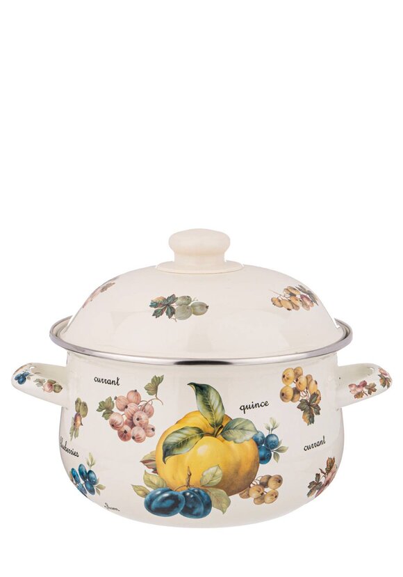 Эмалированная кастрюля с крышкой шир.  580, рис. 17