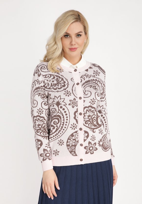Кардиган с рисунком пейсли шир.  580, рис. 5