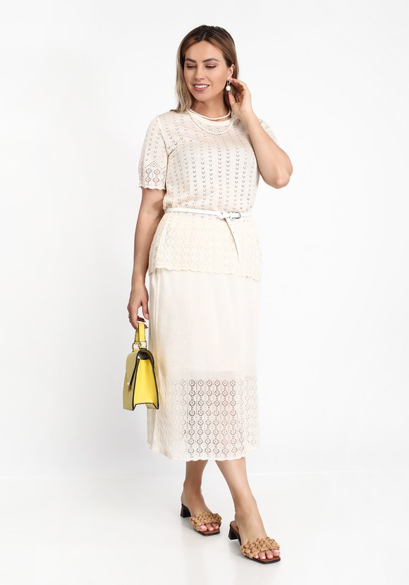 Блуза ажурная Алеся шир.  580, рис. 10