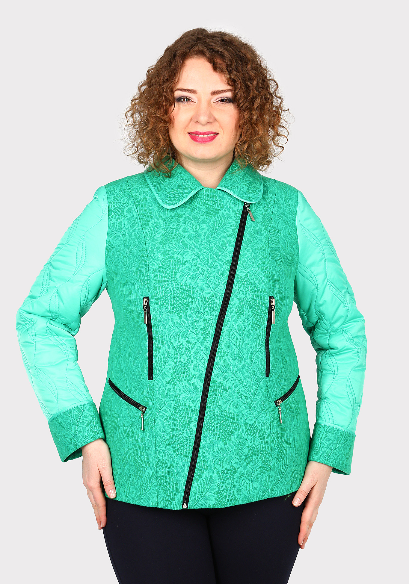 Куртка с узором Mio Imperatrice, размер 50, цвет коралл - фото 1