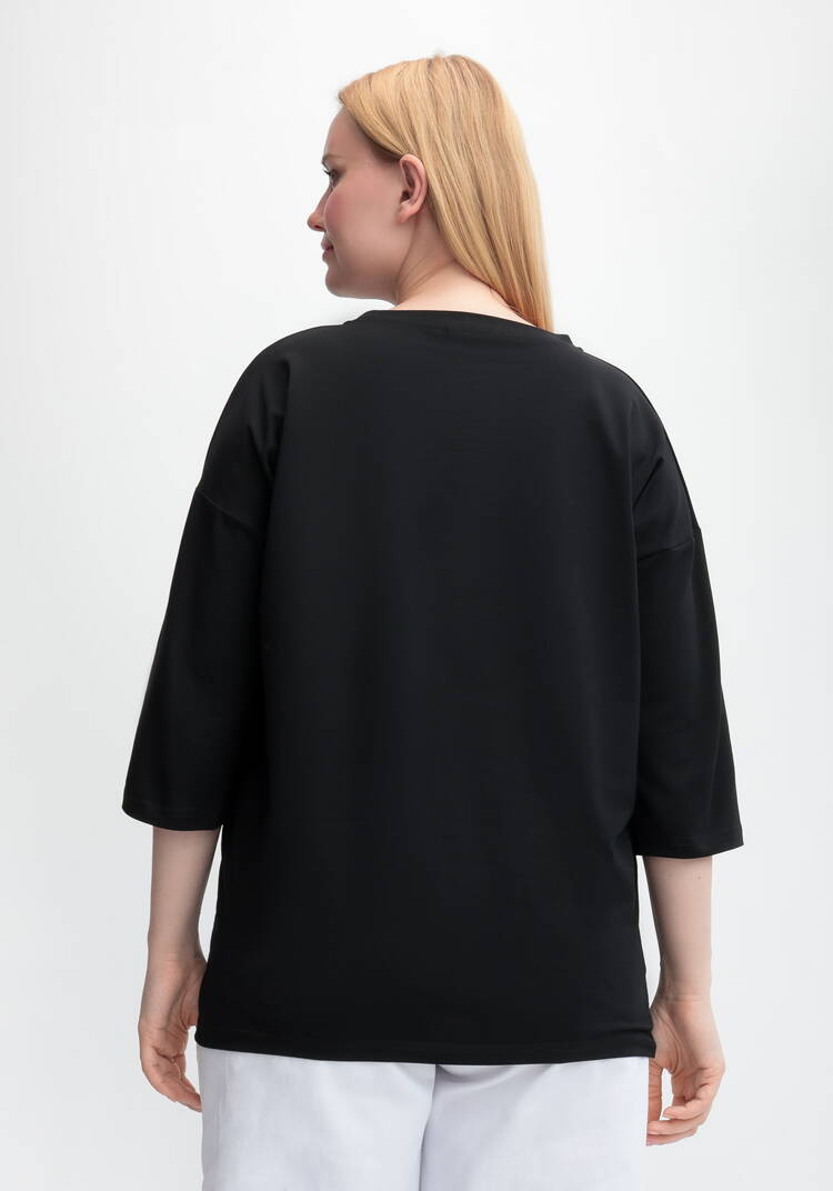 Блуза с принтом цветка и рукавом 3/4 шир.  750, рис. 9